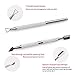 Nail Polish Remover Tool, Stainless Steel Triangle Cuticle Peeler Scraper and Cuticle Pusher,20Pcs Gel Nail Polish Remover Clips,500Pcs Wipe Cotton Pads,10Pcs 100 180 Grit Nail Files