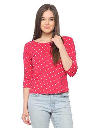 vvoguish women's cotton top (vvpnttp1030m, magenta)