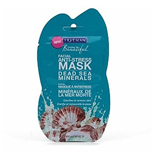 FreemanFeeling Beautiful Facial Anti-Stress Mask Dead Sea Minerals 0.50 oz (Pack of 2)