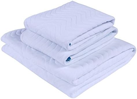 Baby Toddler Underpads Toddler Bedding Crib Mattress Waterproof Breathable (M(27.5'' 35.5''), White & Blue)