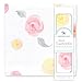 Amazing Baby Muslin Swaddle Blanket, Premium Cotton, Watercolor Roses, Pink, 1 Pack