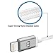 WinnerGear KOOL MFi For Certified Cable Lightning Apple Braided Nylon Strong 3ft (1 Meter) White Aluminum USB Plug Data Sync Charging