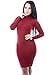 Long Sleeve Turtleneck Bodycon Dress