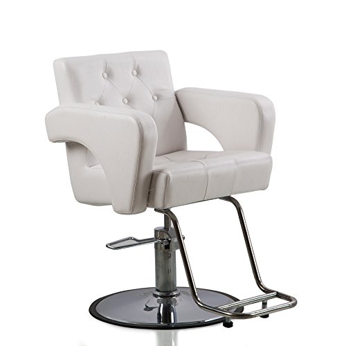Shengyu White Hydraulic Styling Barber Chair Hair Spa Beauty Salon Equipment