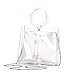 Barabum Classy Waterprof Clear Tote Beach Shoulder Crossbody Bag