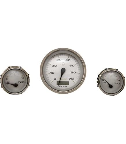 Faria SYC700A Engine Synchronizer Gauge - 3 3/8" Dial, Silver Face, For Chaparral Boats