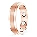 Smarter LifeStyle Elegant Titanium Magnetic Ring for Men and Women - Magnetic Titanium Ring (Rose Gold | Size: 07)