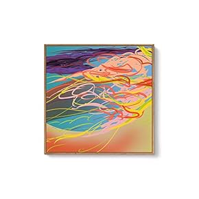 Framed Canvas Wall Art for Living Room, Bedroom Abstract Canvas Prints for Modern Home Decoration Ready to Hang - 16"x16" inches