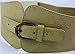 LVGE Women's Leather Retro Flower Embossing Elastic Stretch Cinch Waist Belt