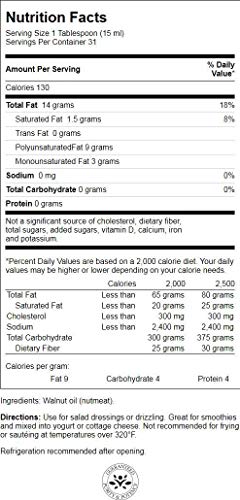 Swanson Walnut Oil Cold Pressed 16 fl Ounce (1 pt) (473 ml) Liquid
