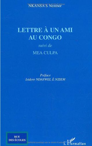 Lettre à un ami au Congo