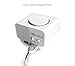 Homtime Loud Alarm Clock for Bedroom with Dual USB Charger Ports for Beside Digital Clock Dimmable Snooze White(with AC Adapter)
