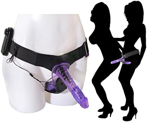 OJumer Flexible Strap On Harness Waist Adjustable Double Role Play - Purple
