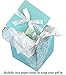 Gift Box 12x12x12 Cassandra Pop up in Seconds comes with Decorative Ribbon mounted on the lid A Gift Tag and Tissue Paper - No Glue or Tape Required