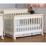DaVinci Bundle-10 Kalani 4-in-1 Convertible Crib with Toddler Rail in White (2 Pieces)