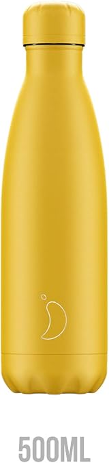 Chilly's Original Vacuum Insulated Water Bottle 500ml Matte Burnt Yellow view 2