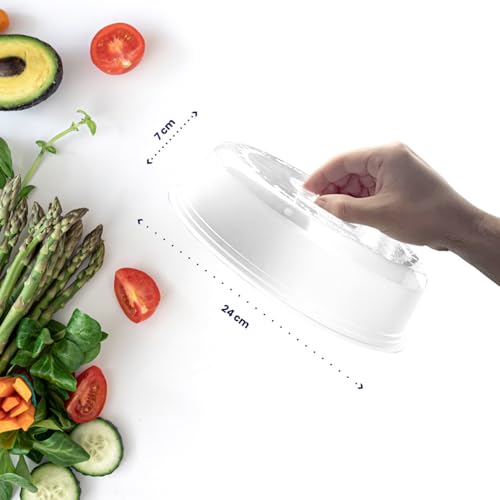 Microwave Cover BPA Free for Kitchen - Microwave Lid Perfect for Protecting Food Dishes - Microwave Cover 24cm Diameter
