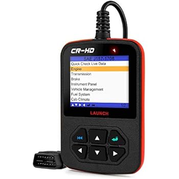LAUNCH CReader HD Plus Heavy Duty Truck Obd2 Diagnostic Reader OBDII Scan Tool CRHD Truck Code Scanner With OBD-II Communication Modes 1-10 and J1587, J1708 and J1939 protocols