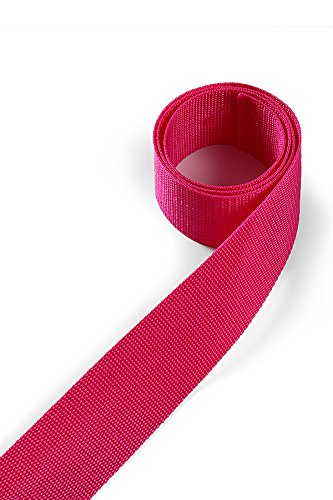 1buy3 Webbing made of polypropylene 20 mm wide, 12 metres long, Colour: 13 - Heather violet | also 25mm, 30mm, 40mm or 50mm wide | in 4 metres or 12 metres | 30 colours