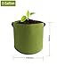 EIIORPO Plant Bags 4 Pack Colorful Mix,Durable Grow Bags 3/5/7/10/20 Gallon Nonwoven Aeration Fabric Pots with Handles,Grow Containers for Vegetable/Flower/Nursery. (4-Pack-3 Gallon)thumb 2