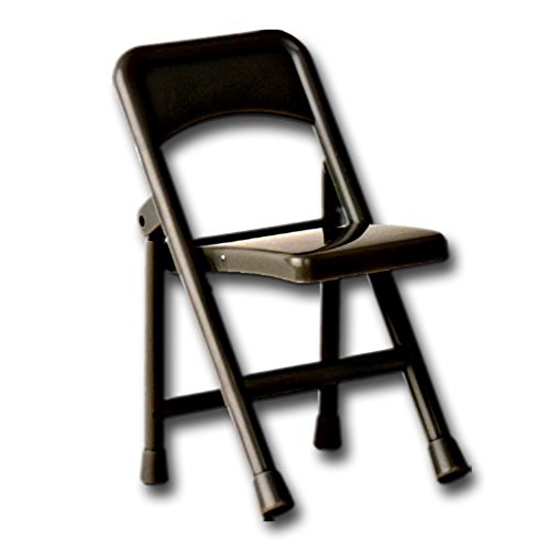 Black Folding Chair for Wrestling Action Figures