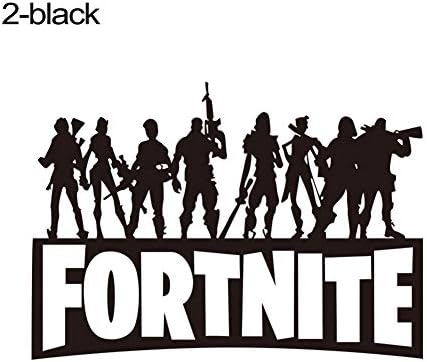 LjQQjDz 56x40cm Fortnite Waterproof Self Adhesive Wall Sticker Wallpaper DIY Home Decor - Black 2