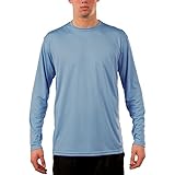 Vapor Apparel Men's UPF 50+ Long Sleeve UV (Sun) Protection Performance T-Shirt Small Columbia Blue