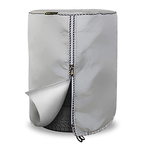 Seasonal Tire Cover,Seasonal Tire Tote & Tire Storage Bag,Waterproof Dust-Proof (Silver Coated,Fits up to 32" Tires)