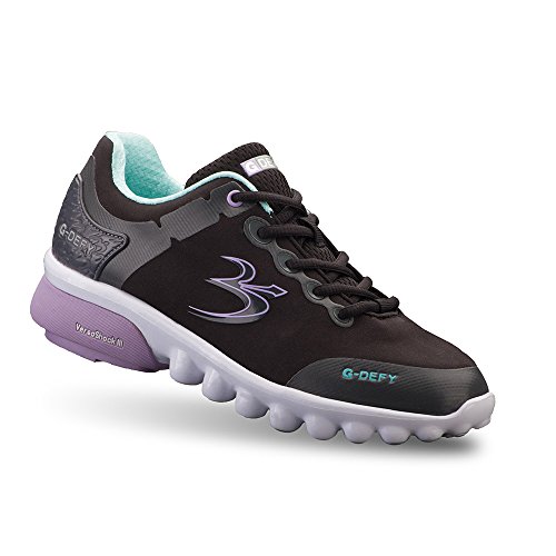 Gravity Defyer Women's G-Defy Gamma-Ray Black Purple Athletic Shoes 7.5 M US Shoes