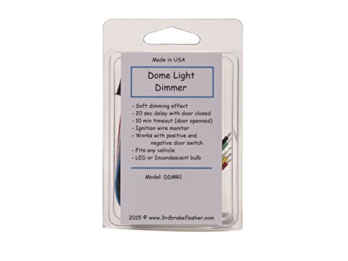 Dome Light Dimmer with Delay. Fits Any Car. 20 Sec and 10 Min Timeout.