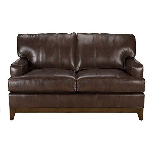 Ethan Allen Arcata Leather Sofa, Quick Ship, 62" Loveseat, 