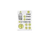 Zumba Dance Fitness Let It Move You Stickers - One Sheet