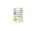 Zumba Dance Fitness Let It Move You Stickers - One Sheet