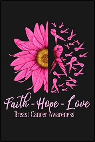 Faith Hope Love Breease Cancer Awareness October Breast Cancer Awareness Gift For Cancer Affected People Cancer Encouragement Gifts For Women Blank Notebook For Write Down All Kind Of Memory House Sun