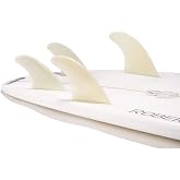DORSAL Surfboard Fins FlexCore Surfboard Quad Set (4) FCS Base - Glass Filled Natural