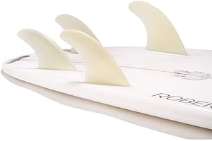 DORSAL Surfboard Fins FlexCore Surfboard Quad Set (4) FCS Base - Glass Filled Natural