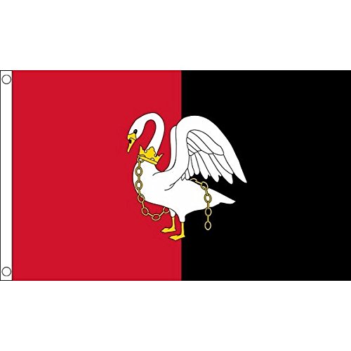 AZ FLAG - Buckinghamshire New County Flag - 2x3 Ft - 100D Polyester County Of Bucks. - England Banner with Two Metal Grommets - Fade Resistant - Vivid Colors - 2' x 3' Feet - 90x60 Cm