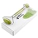 Jade Roller for Face and Gua Sha Scrapping Massage Tools Set -100% Natural Jade Facial Roller Slimming Tool