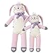 Blabla Fleur The Bunny Mini Plush Doll - Knit Stuffed Animal for Kids. Cute, Cuddly & Soft Cotton Toy. Perfect, Forever Cherished. Eco-Friendly. Certified Safe & Non-Toxic.