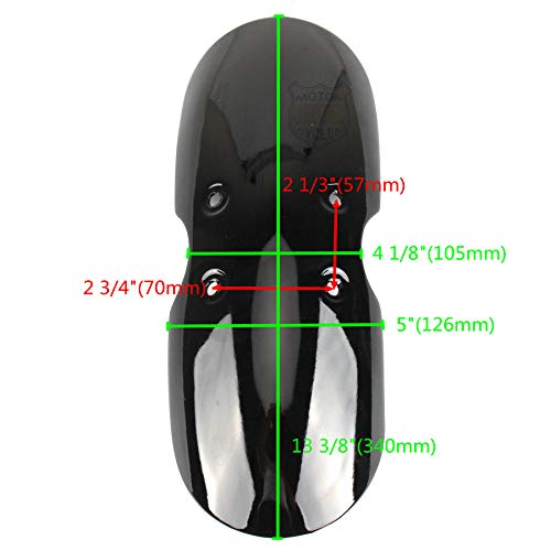 Motorcycle Fender Front Mud Flap Mudguard Gloss Black Short For Bonneville T100 Scrambler Thruxton 2001-2016