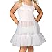 I.C. Collections Little Girls White Bouffant Sweetheart Slip, 5