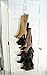 NEW IMPROVED SYSTEM: Boot Stax - Vertical Storage System - 1 Hanging Swivel Rod With 12 Hooks - Includes 6 Boot Hangers