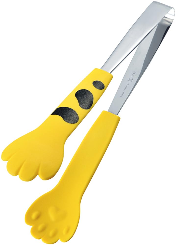 Miya Catch Cat Tongs, 9.5-Inch, Yellow
