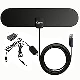 TV Antenna Digital HDTV Indoor Antenna 50 Miles Range with Amplified 13.1ft High Performance Coax Cable