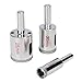 Diamond Dust Drill Attachment Capable Of Drilling 1/2 inches 3/4 inches and 1 inch Hole Ideal For Ceramic Tile Glass Rock Granite Cement Wood Porcelain Set of 3
