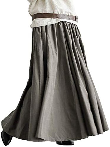 [セカンドルーツ] ふんわり ロングスカート ギャザー マキシ フレア ボリューム スカート 体型カバー レディース M～XL