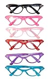 Hip Hop 50s Shop Womens Cat Eye Rhinestone Glasses