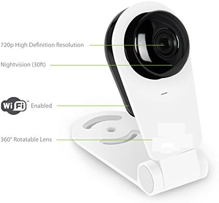 UBERCAM Wireless, Wifi, Video Monitoring, Surveillance, Night Vision, Security Camera, Two Way Audio Communication, Works With IPhone and Andriod
