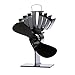 Ecofan UltrAir Heat Powered Stove Fan - Powerful Classic Design, High Performance, Perfect for Wood Stoves, 125 CFM - Circulates Warm Air Efficiently & Reduces Fuel Cost