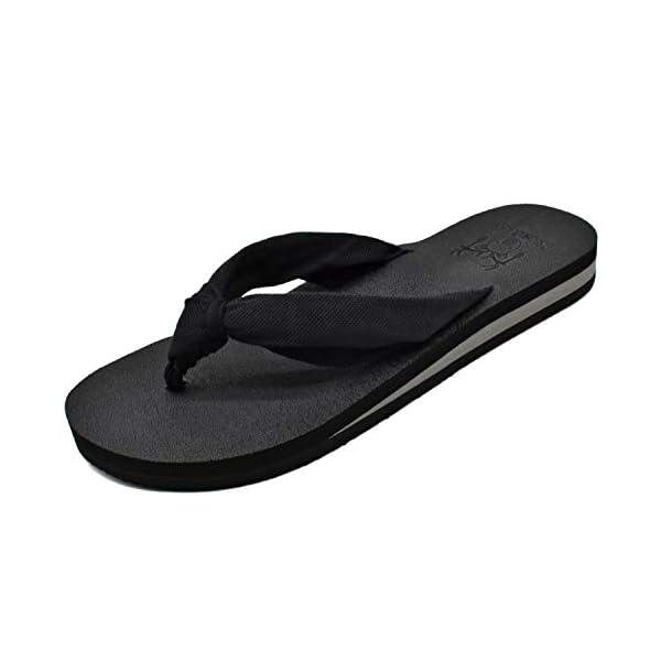 KuaiLu Women's Yoga Foam Flip Flops with Arch Support Thong Sandals Non